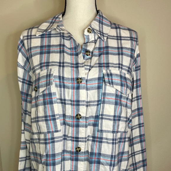 Wild Fable Women’s Plaid Long Sleeve Shirt - NWT small - Picture 2 of 9